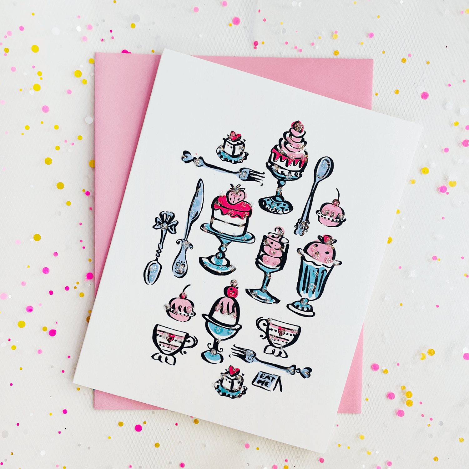 Inkfetti Sweet Treats Notecard (Eat Me)