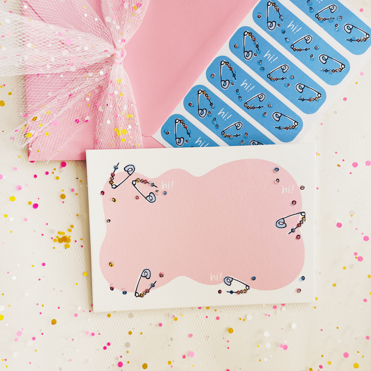 Inkfetti Pins Mini Note Set (Hi)