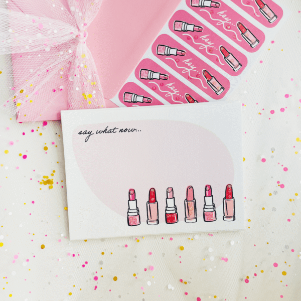 Inkfetti Lipstick Mini Note Set 5-Pack (Say What Now)