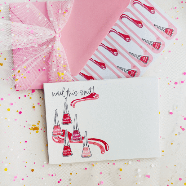 Inkfetti Nail Polish Mini Note Set 5-Pack (Nail this Shit)