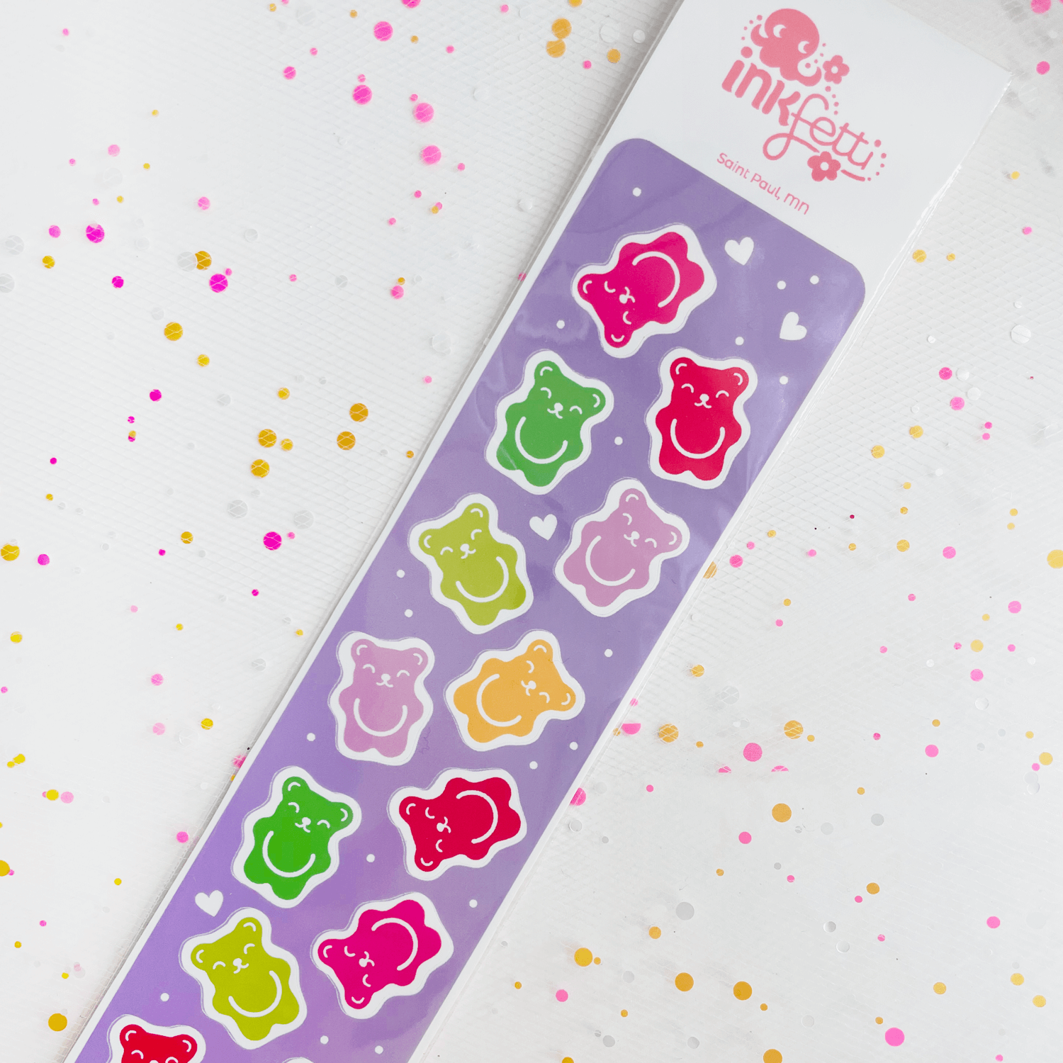 Inkfetti Gummy Bears Sticker Strip