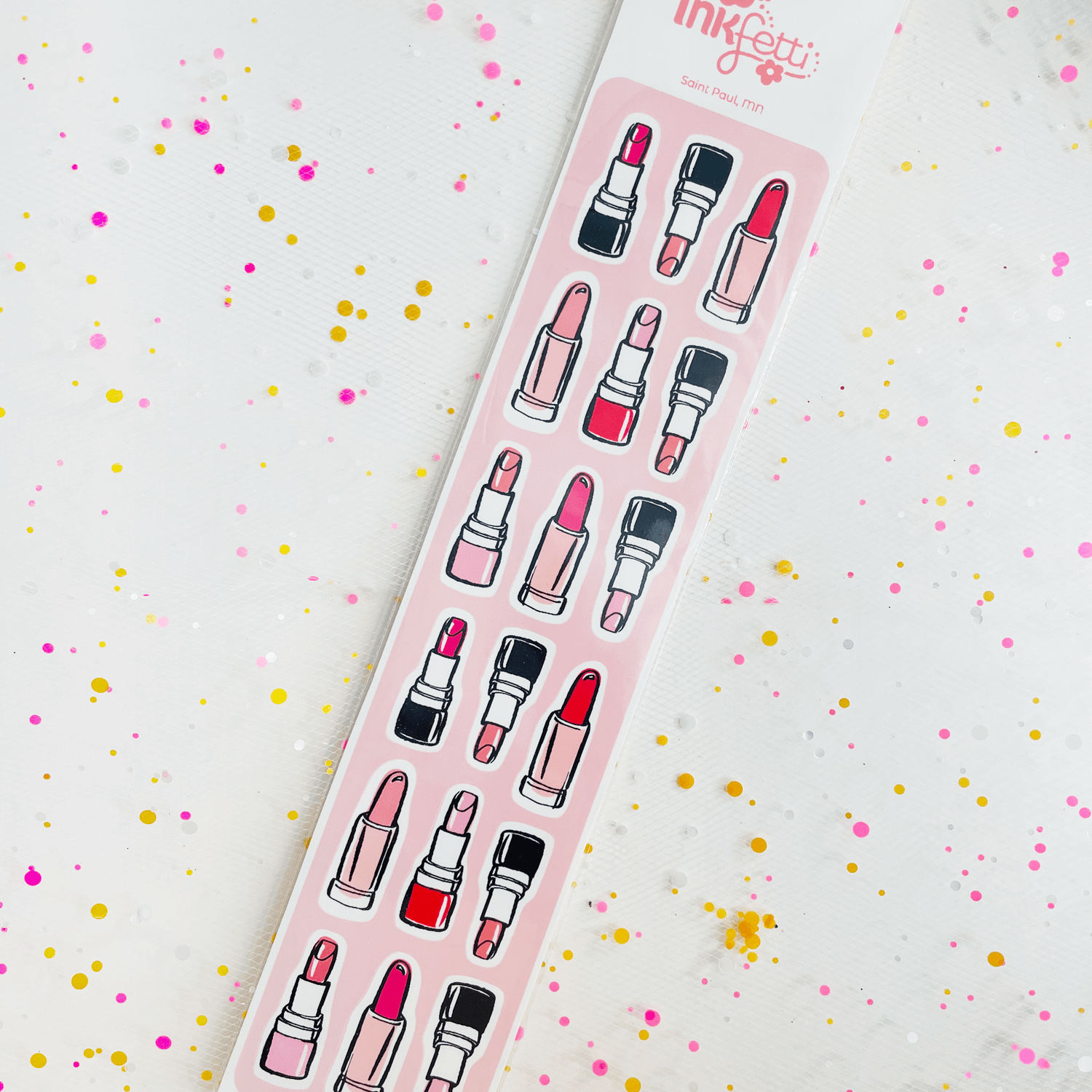 Inkfetti Lipstick Sticker Strip